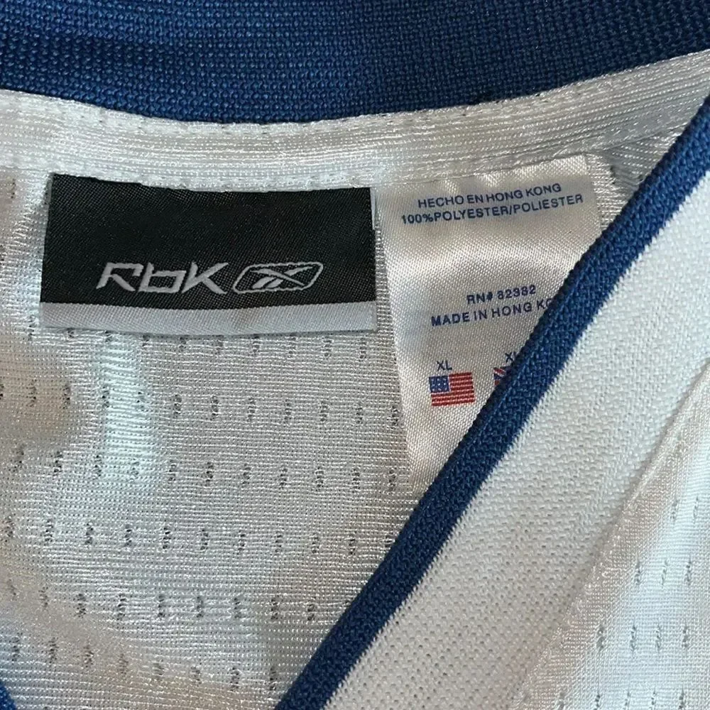 Vintage Reebok sewn basketball sleeveless tank Jersey Youth XL 18-20 w/stain
